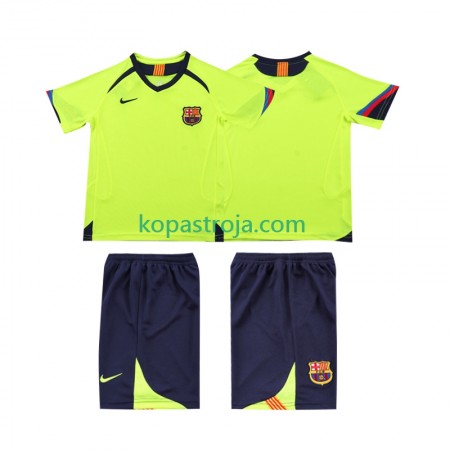 Billiga Fotbollströjor FC Barcelona 2006 Retro Barn Borta tröja 2005 Kortärmad